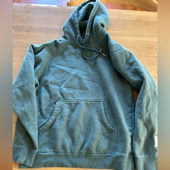 Glossier hoodie in blue green. Sporty, winter essential, holiday gift - Picture 2 of 10